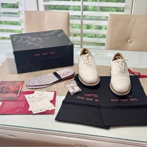 White Leather Oxford Shoes Premium Design